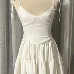 Tiger Mist White Sundress